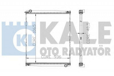 KALE OTO RADYATOR 272300 -  Радиатор, охлаждение двигателя